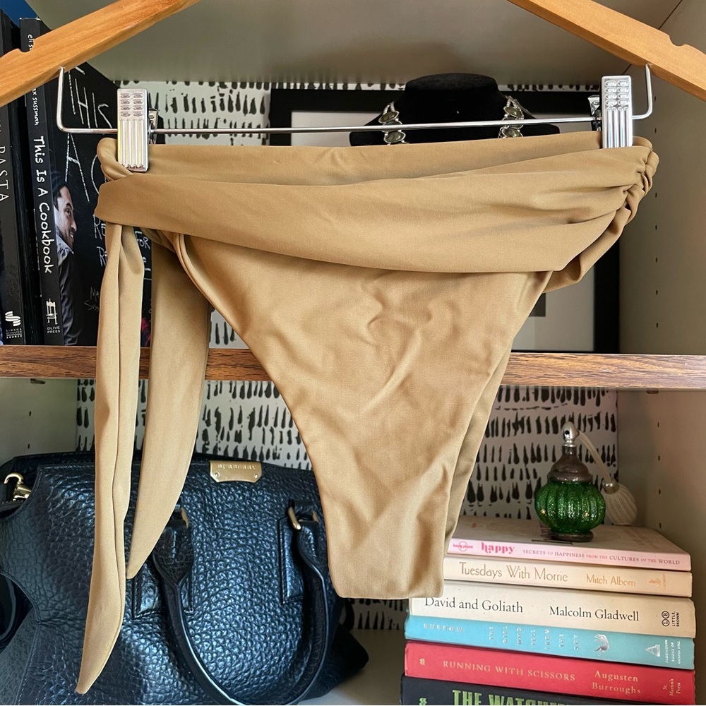 Aila Blue Vivian Bikini Bottoms, Twig, Size Small - Picture 5 of 9